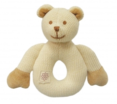 miYim Organic Cotton Teether Rattle – Bear