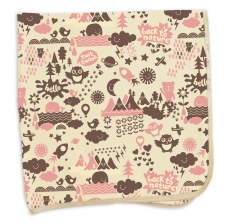 Back To Nature Receiving Blanket by Pixel Organics