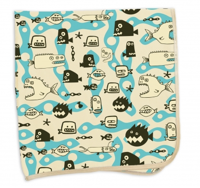 Scary Fish Blanket